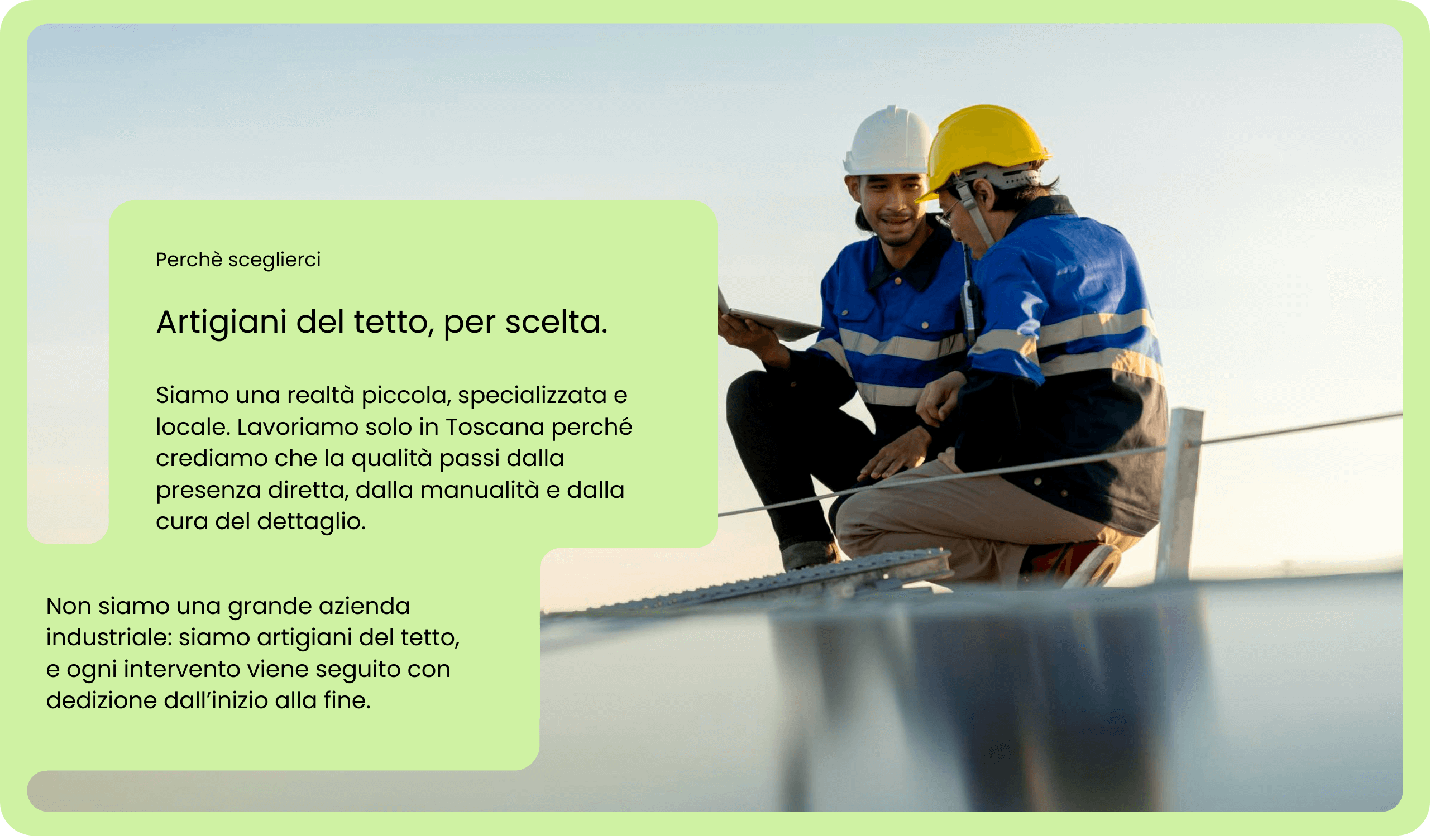 Artigiani specializzati nella lavorazione e rifacimento del tetto in Toscana